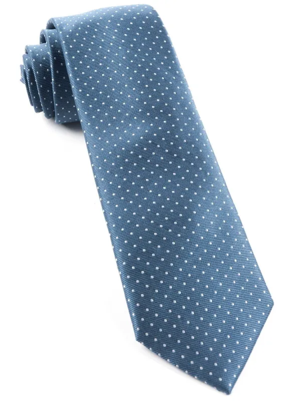 Mini Dots Whale Blue Tie sold by The Tie Bar