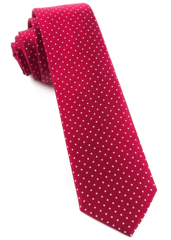 Mini Dots Red Tie sold by The Tie Bar