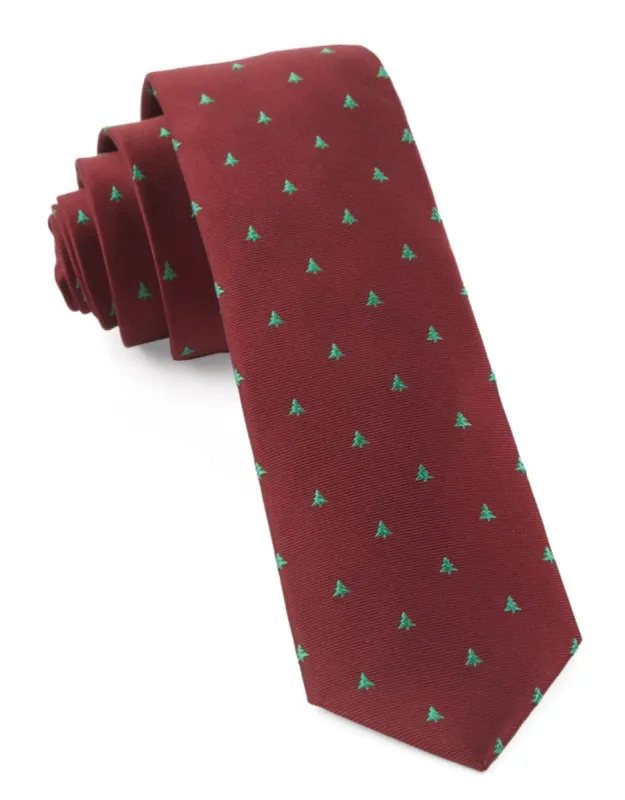 Evergreen Red Tie sold by The Tie Bar