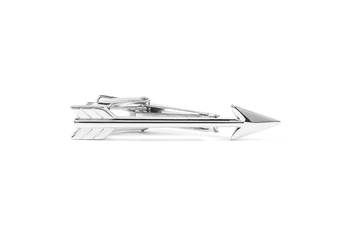 Arrow Silver Tie Bar sold by The Tie Bar