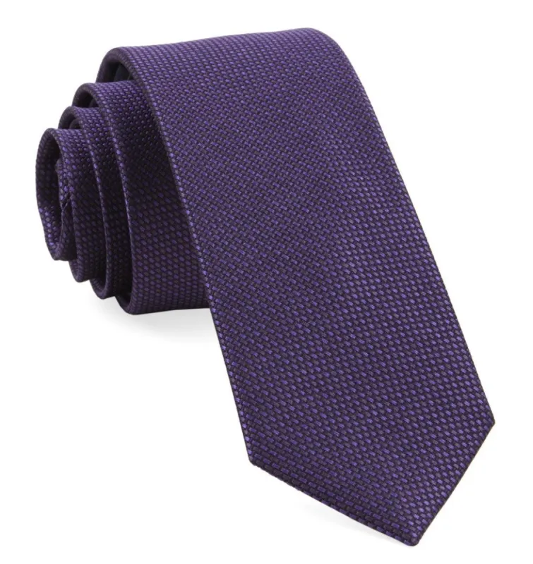 Sideline Solid Plum Tie sold by The Tie Bar