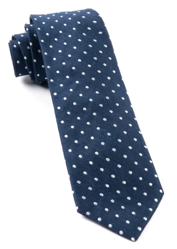 Dotted Dots Navy Tie sold by The Tie Bar