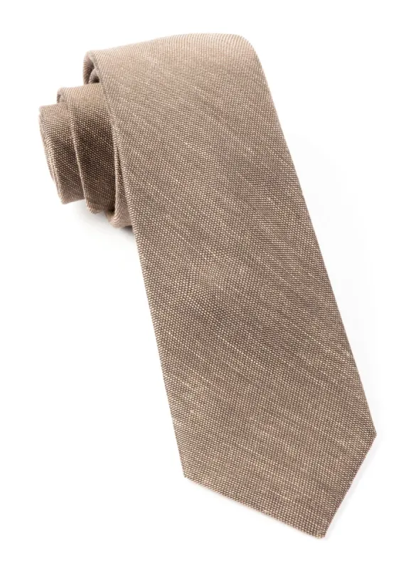 Sand Wash Solid Brown Tie sold by The Tie Bar