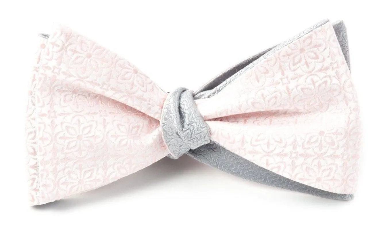 Opulent Static Blush Pink Bow Tie sold by The Tie Bar