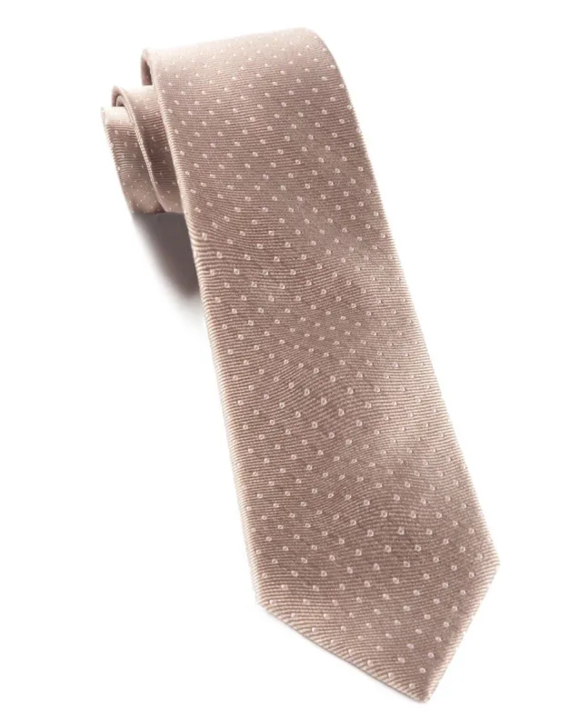 Mini Dots Champagne Tie sold by The Tie Bar