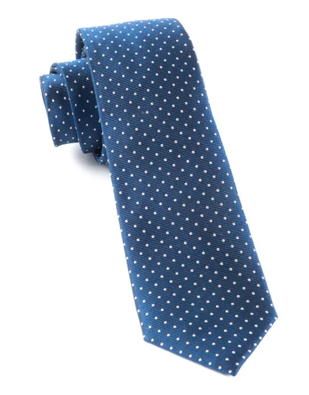 Mini Dots Classic Navy Tie sold by The Tie Bar