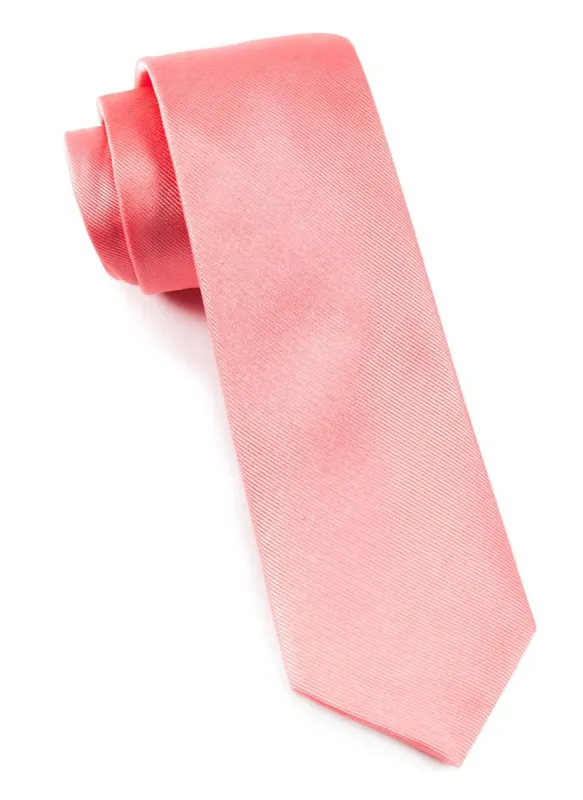 Grosgrain Solid Spring Pink Tie sold by The Tie Bar