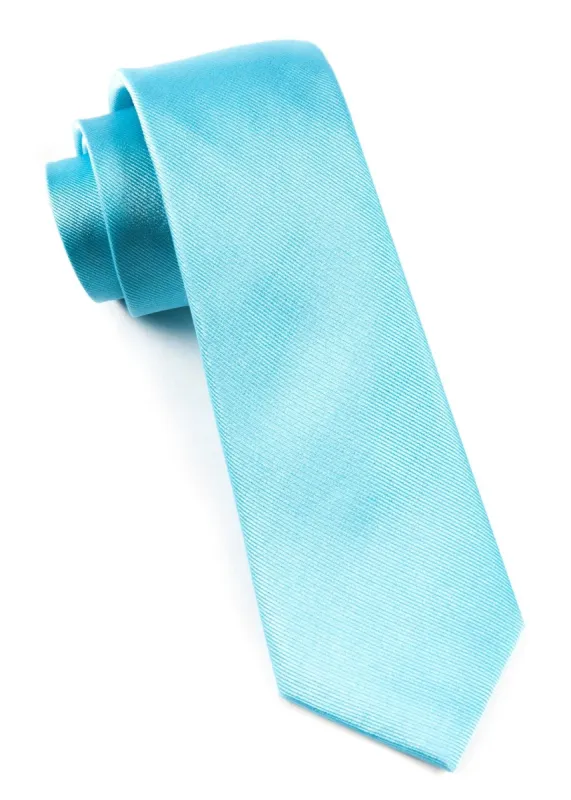 Grosgrain Solid Aquamarine Tie sold by The Tie Bar