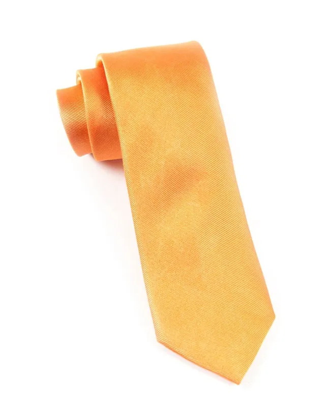 Grosgrain Solid Orange Tie sold by The Tie Bar