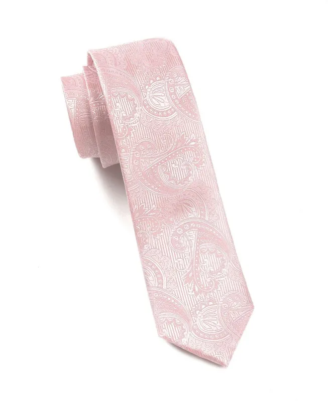 Twill Paisley Blush Pink Tie sold by The Tie Bar