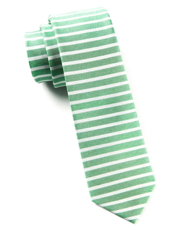 Unity Stripe Apple Green Tie sold by The Tie Bar