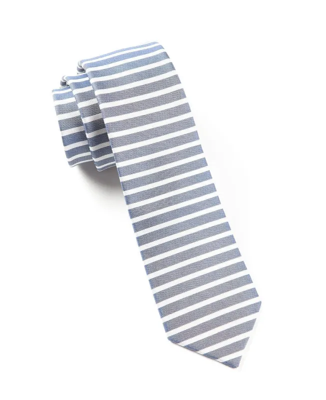 Unity Stripe Navy Tie sold by The Tie Bar