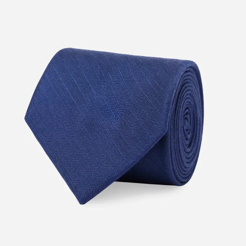 Astute Solid Navy Tie sold by The Tie Bar