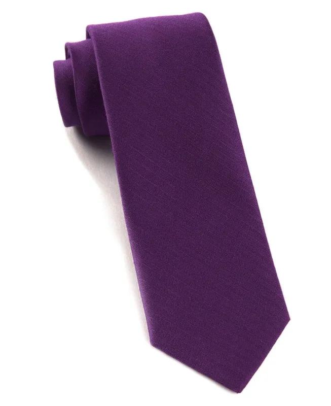 Astute Solid Plum Tie sold by The Tie Bar