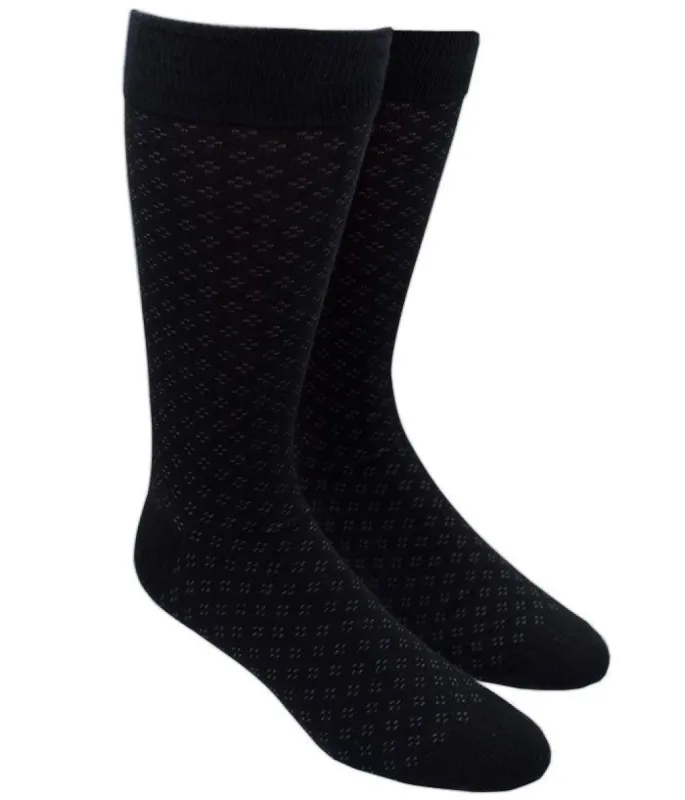 Speckled Black Dress Socks sold by The Tie Bar