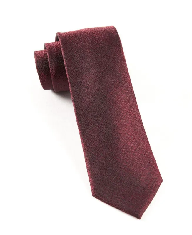 Debonair Solid Deep Burgundy Tie sold by The Tie Bar