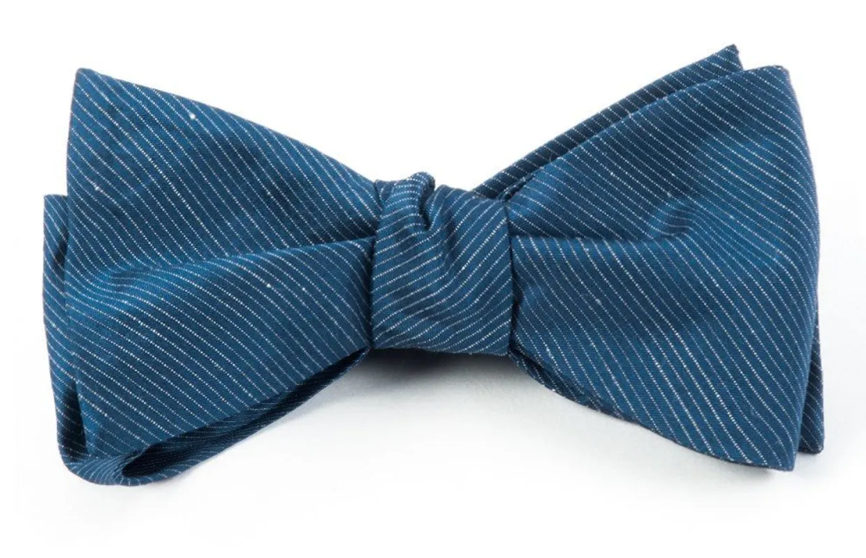 Fountain Solid Deep Serene Blue Bow Tie sold by The Tie Bar