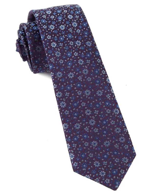 Milligan Flowers Light Purple Tie sold by The Tie Bar