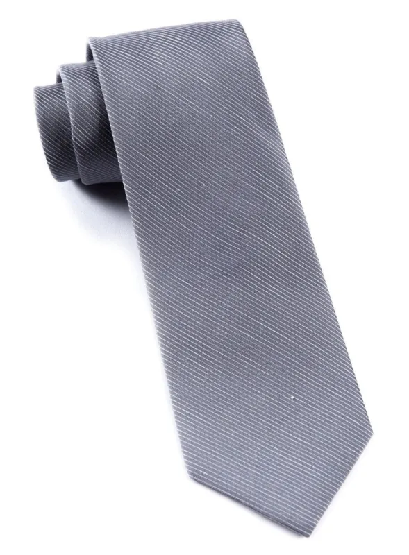Fountain Solid Silver Tie sold by The Tie Bar