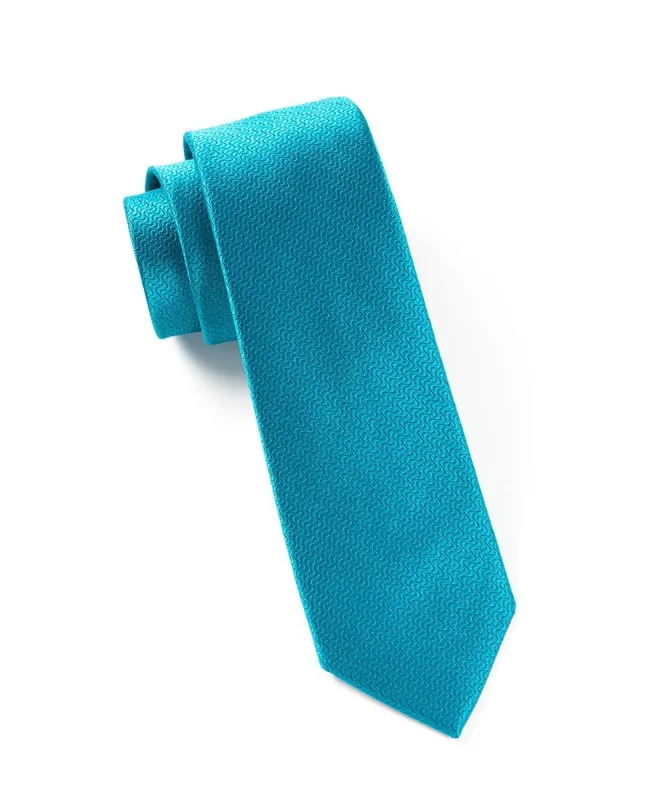 Static Solid Teal Tie sold by The Tie Bar