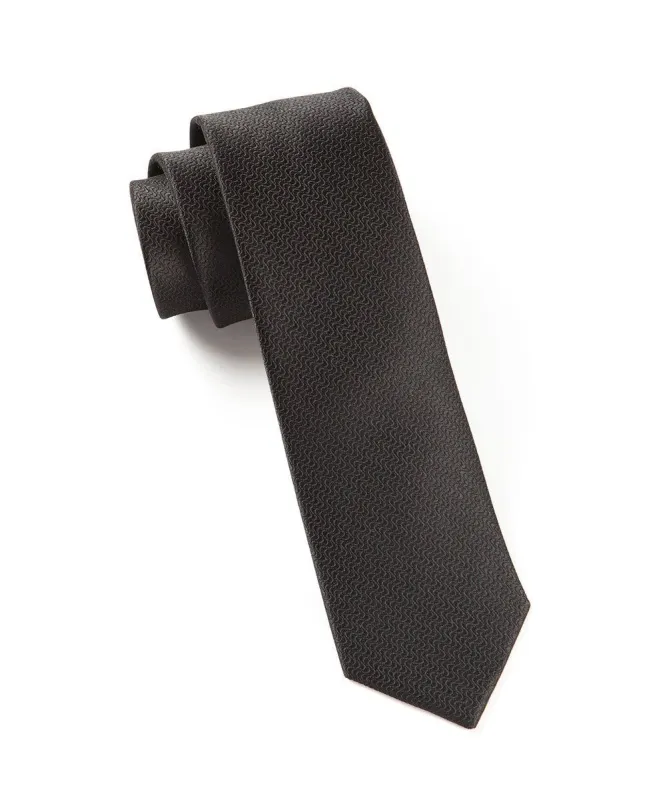 Static Solid Black Tie sold by The Tie Bar