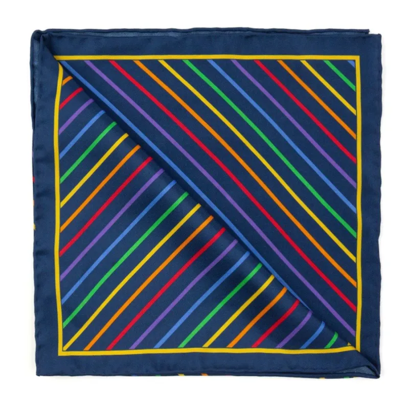 The Pride Navy Scarf sold by The Tie Bar