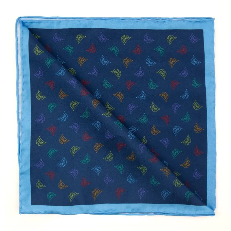 The Signature Pride Navy Scarf sold by The Tie Bar