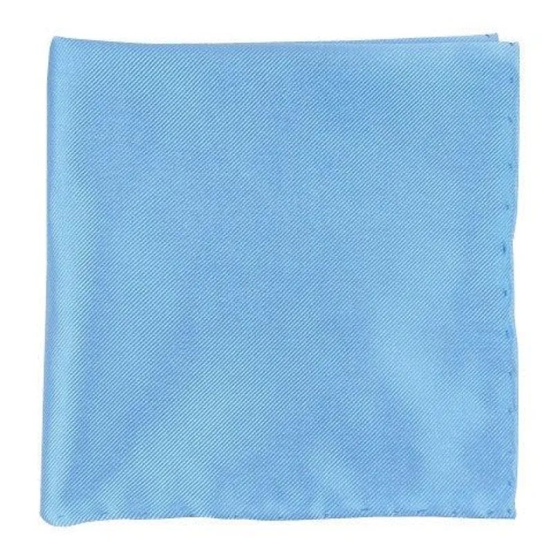 Solid Twill Sky Pocket Square sold by The Tie Bar