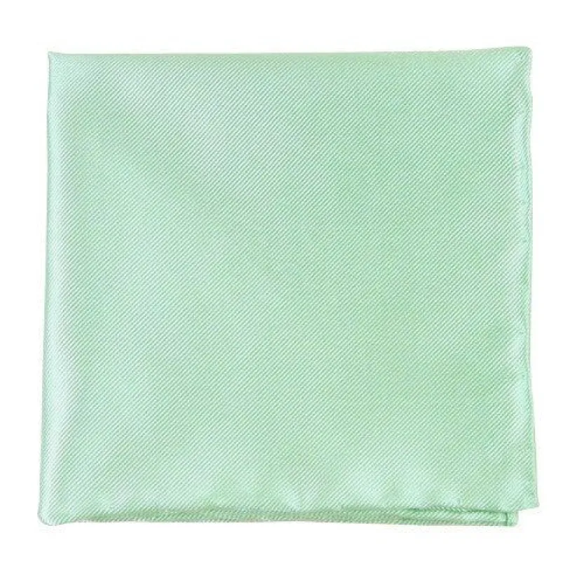 Solid Twill Spearmint Pocket Square sold by The Tie Bar