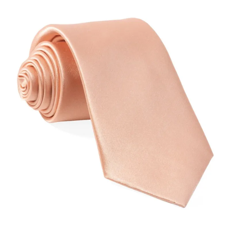 Solid Satin Blush Pink Tie sold by The Tie Bar