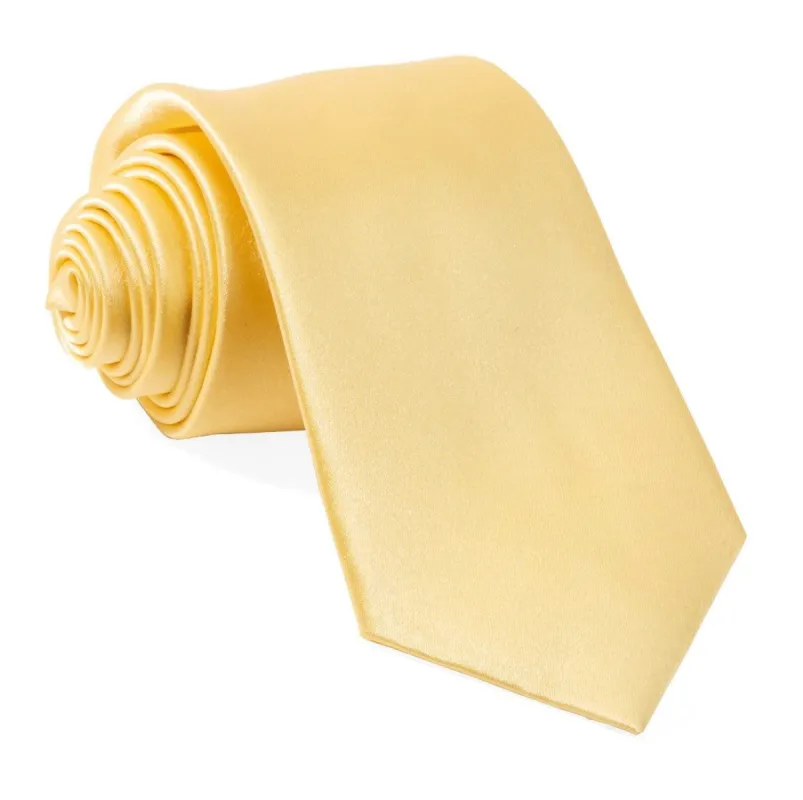 Solid Satin Butter Tie sold by The Tie Bar