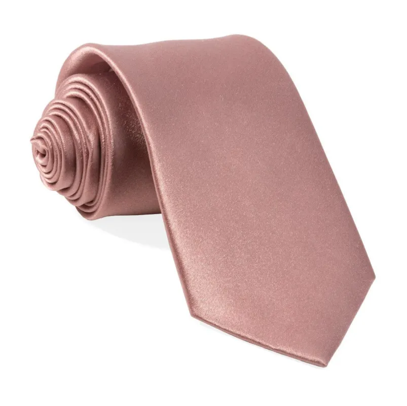 Solid Satin Mauve Stone Tie sold by The Tie Bar