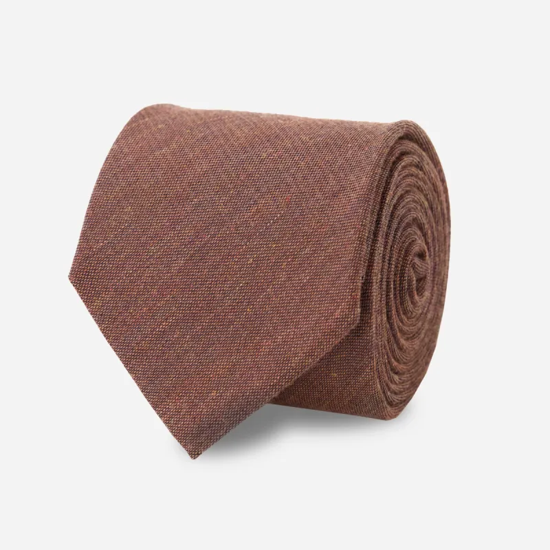 Inverno Solid Rust Tie sold by The Tie Bar