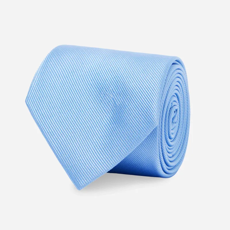 Grosgrain Solid Carolina Blue Tie sold by The Tie Bar