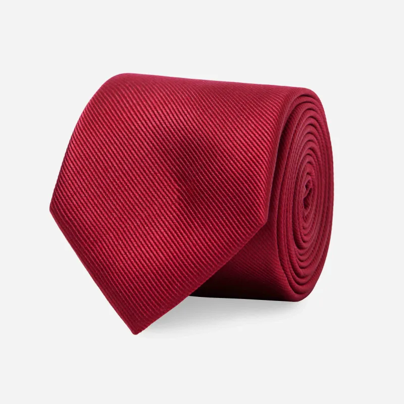 Grosgrain Solid Cranberry Tie sold by The Tie Bar