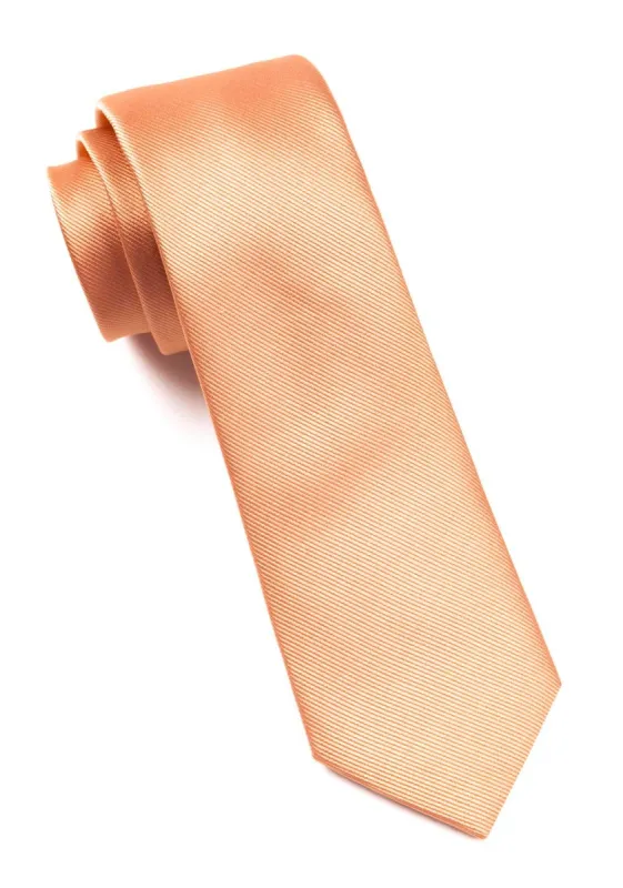 Grosgrain Solid Peach Tie sold by The Tie Bar