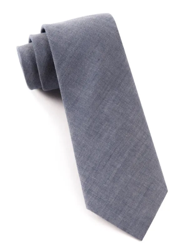 Classic Chambray Warm Blue Tie sold by The Tie Bar