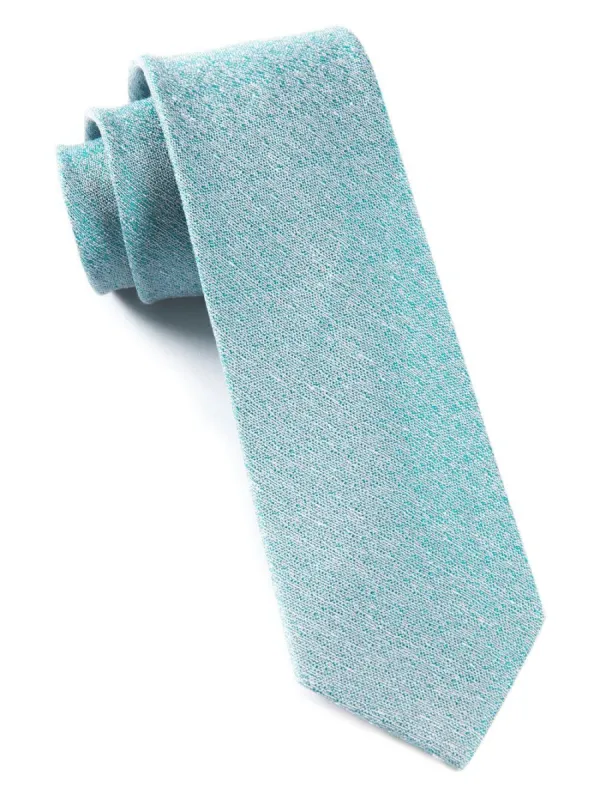 Linen Stitched Robins Egg Tie sold by The Tie Bar
