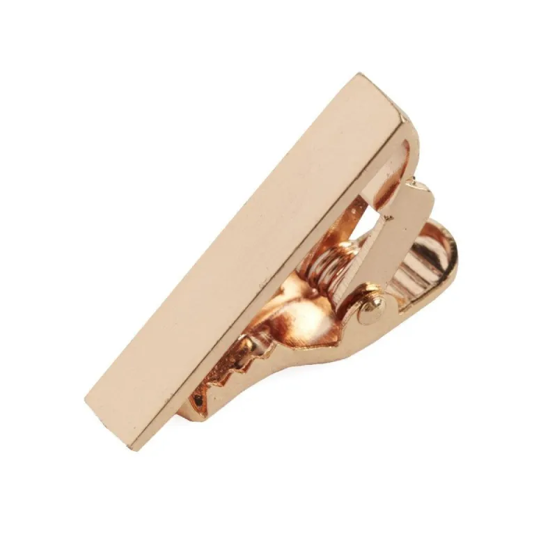 Brushed Straight Rose Gold Tie Bar sold by The Tie Bar