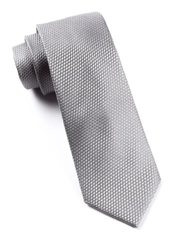 Grenafaux Silver Tie sold by The Tie Bar