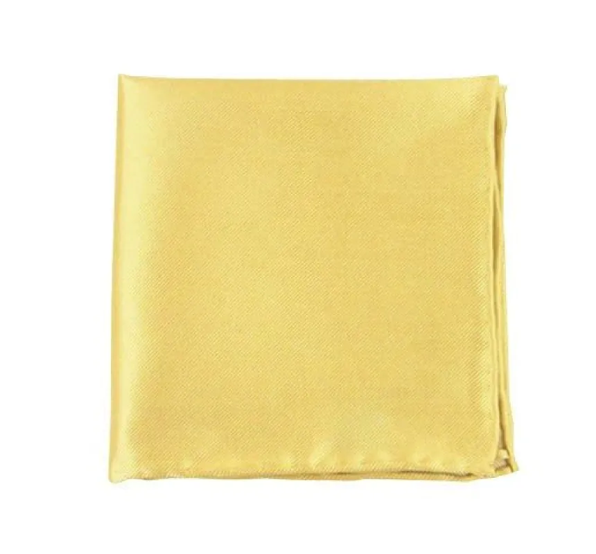 Solid Twill Butter Pocket Square sold by The Tie Bar