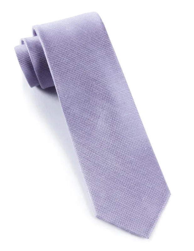 Solid Linen Lavender Tie sold by The Tie Bar