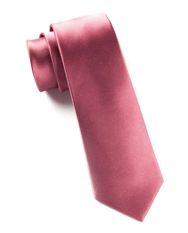 Solid Satin Dusty Rose Tie sold by The Tie Bar
