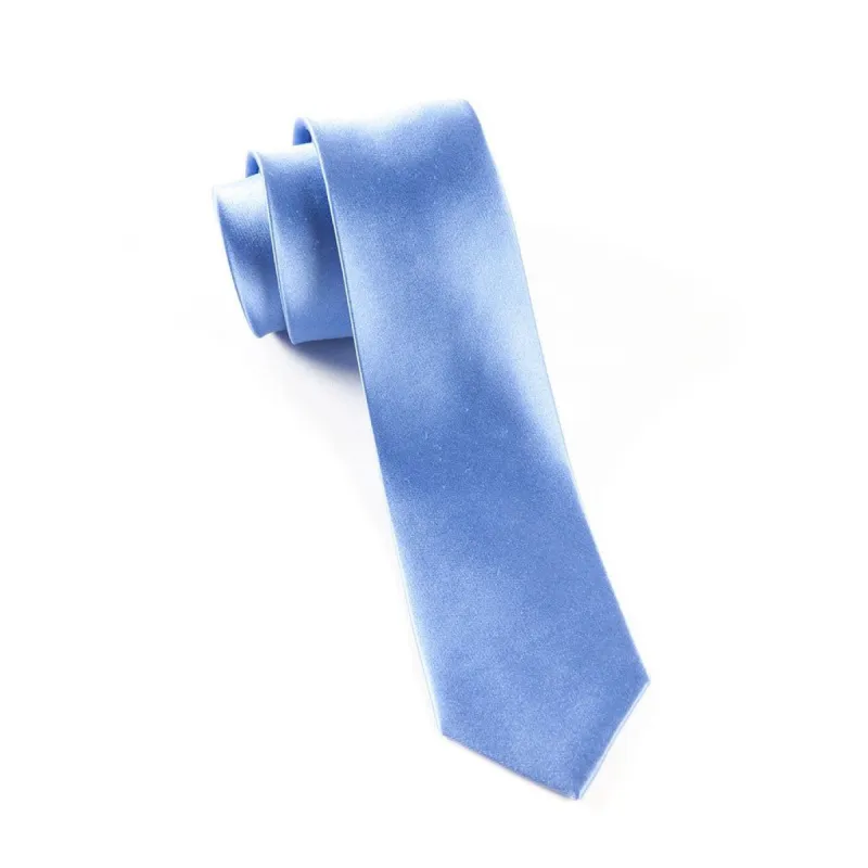 Solid Satin Light Cornflower Tie sold by The Tie Bar