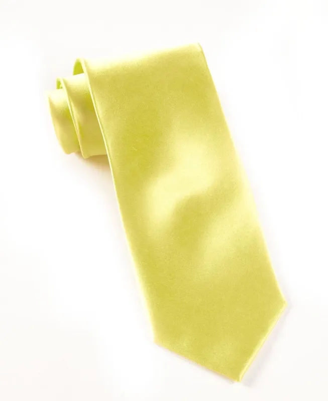 Solid Satin Yellow Tie sold by The Tie Bar