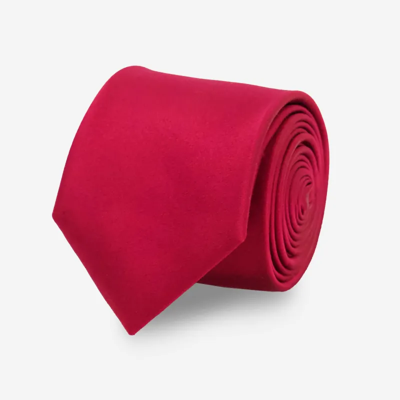 Solid Satin Red Tie sold by The Tie Bar