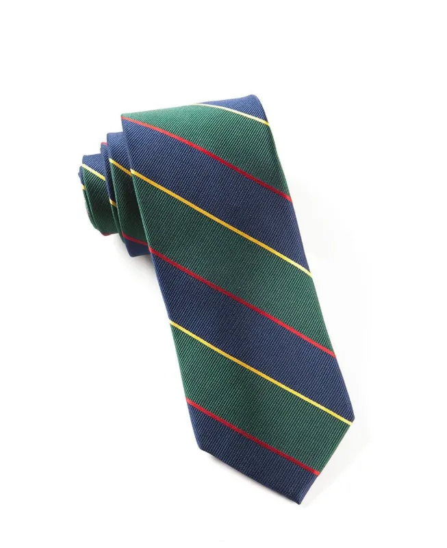Boarding Stripe Navy Tie sold by The Tie Bar