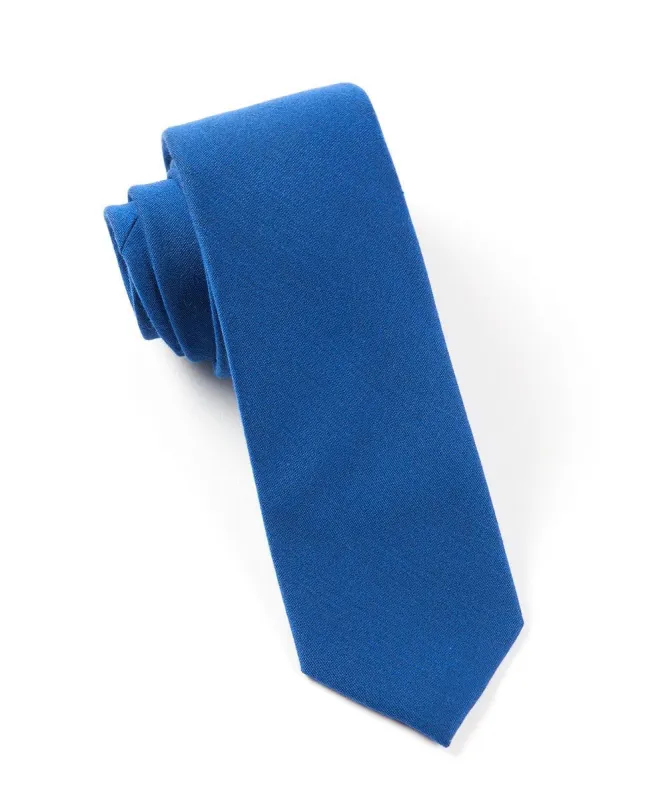 Solid Wool Royal Blue Tie sold by The Tie Bar