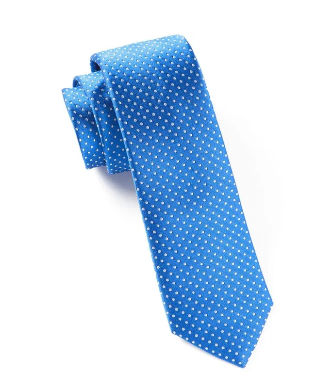 Pindot Royal Blue Tie sold by The Tie Bar