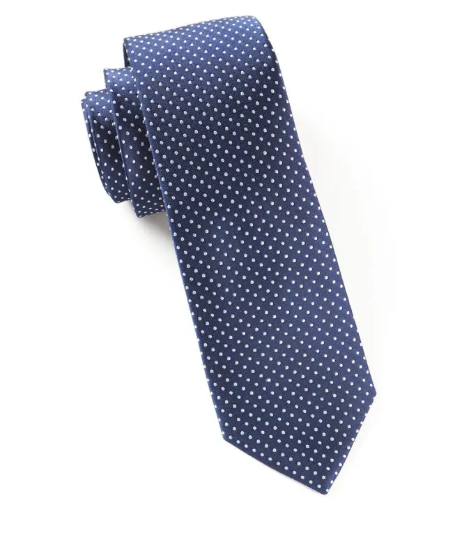 Pindot Navy Tie sold by The Tie Bar